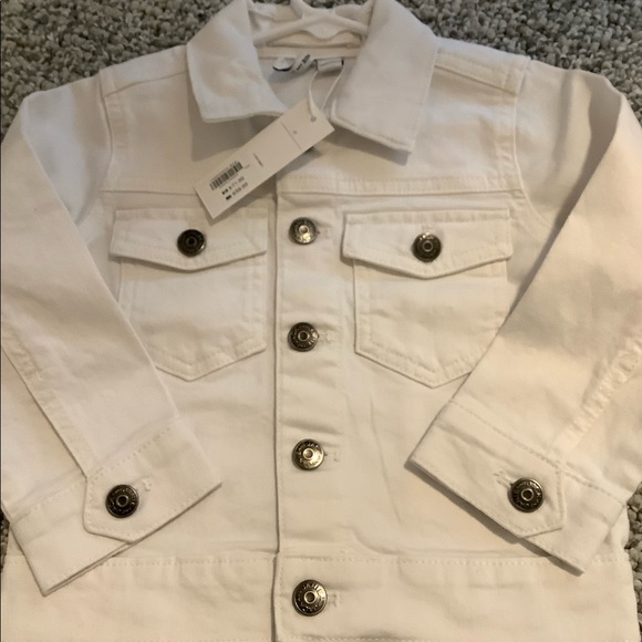 Janie and Jack NWT white denim jacket - Picture 2 of 9